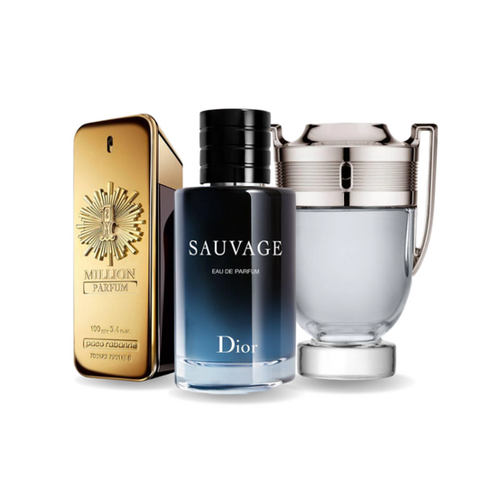 SADA 3 PARFÉMŮ PACO RABANNE ONE MILLION, DIOR SAUVAGE, PACO RABANNE INVICTUS 100ML